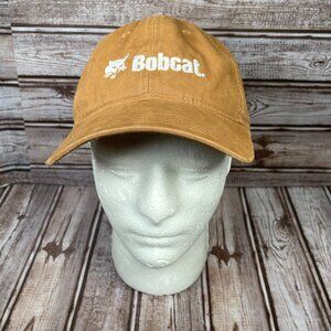 CARHARTT BOBCAT Loader Men's OS Brown Strapback Embroidered Cap Hat NWOT NEW